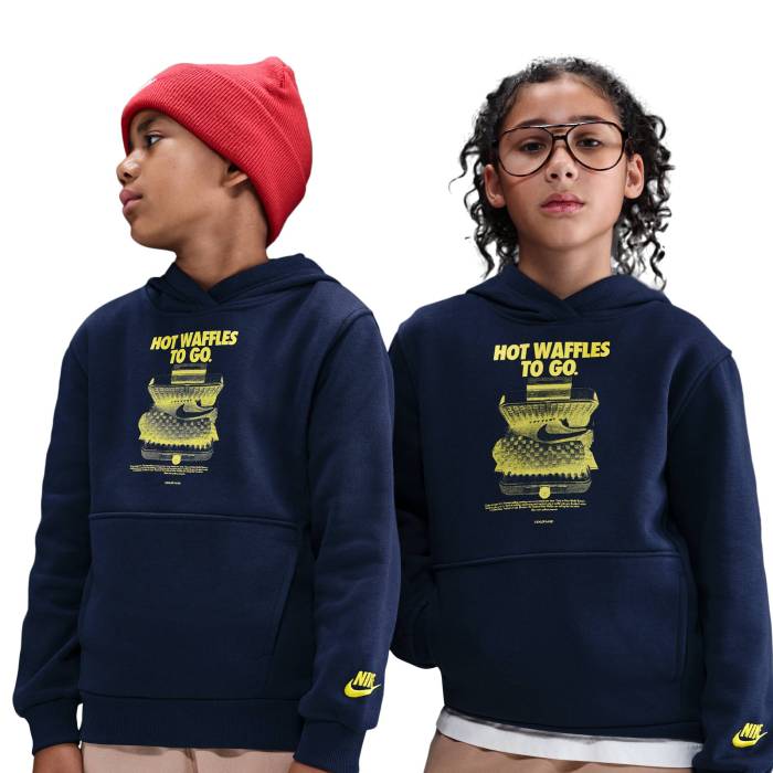 【★百貨店SALE★6/11真夜中2時迄】ナイキ Nike 【 Nsw Club Fleece Hoodie Boys\u0027 Grade School Obsidian/Lightening 】 野球クラブ フリース フーディー パーカー お坊っちゃん キッズ