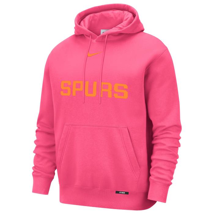 ナイキ Nike 【 Spurs Club Logo City Edition Hoodie Men\u0027s Pink/Multi 】 スパーズ 野球クラブ ロゴタイプ シティ フーディー パーカー メンズ pink サクラ色