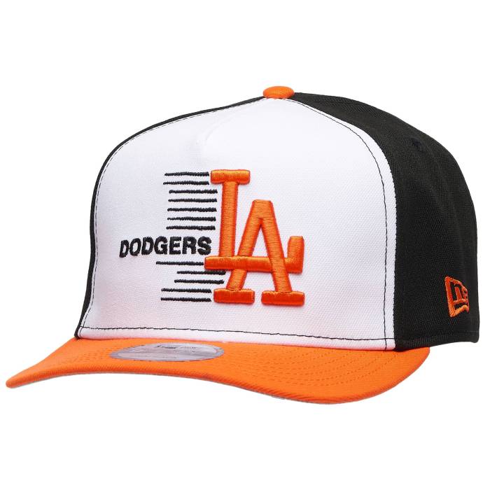ニューエラ New Era 【 Dodgers 9Fifty A-Frame Curve 50Th Cap Men's Orange/White/Black 】 ドジャース キャップ 帽子 メンズ orange 橙・オレンジ 白色 ホワイト 黒色 ブラック