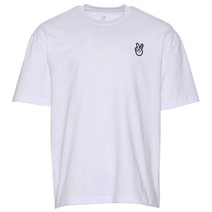 Deuce 【 Embroidered T-Shirt Men's White/Black 】 Tシャツ メンズ 白色 ホワイト 黒色 ブラック