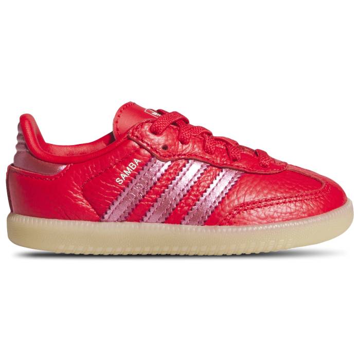 【★百貨店SALE★6/11真夜中2時迄】アディダス Adidas 【 Originals Samba Girls\u0027 Toddler White/Metallic Red/Gum 】 オリジナルス サンバ もの言う花 白いこと 白いこと Red 赤・赤いこと