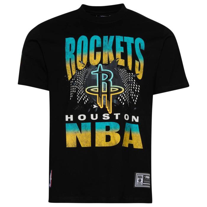 プロスタンダード Pro Standard 【 Houston Rockets Electric Blue S/S Flex T-Shirt Men's Black/Carolina 】 ヒューストン ロケッツ 青色 ブルー 半袖 Tシャツ Tシャツ メンズ 黒色 ブラック カロライナ