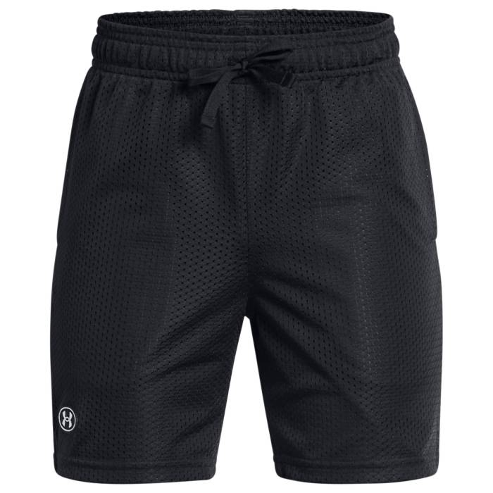 アンダーアーマー Under Armour 【 Icon Mesh Short Boys' Grade School White/Black 】 アイコン ジュニア キッズ 白色 ホワイト 黒色 ブラック