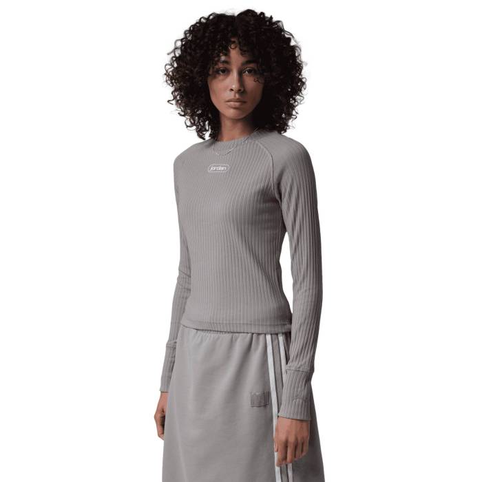 ナイキ ジョーダン Jordan 【 Flight Long Sleeve Top Women's Enigma Stone/Sail 】 Flight フライト Sleeve スリーブ レディース|スニケス