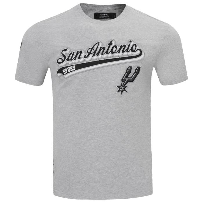 プロスタンダード Pro Standard 【 Spurs Script Tail Sj Tee Men's Heather Grey 】 スパーズ スクリプト Tシャツ メンズ heather ヘザー 灰色 グレー