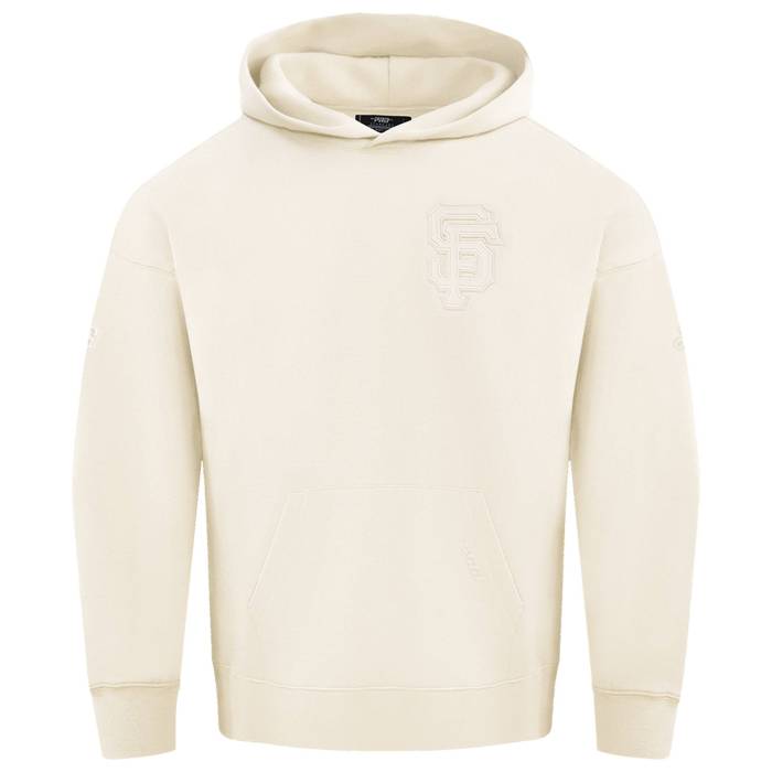 【★百貨店SALE★6/11真夜中2時迄】労働者階級標準尺度 Pro Standard 【 Giants Neutral Drop Shoulder Flc Po Hoodie Men\u0027s Eggshell 】 ジャイアンツ フーディー パーカー メンズ