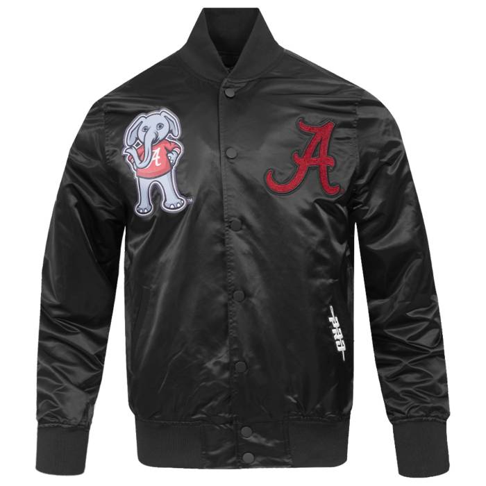 プロスタンダード Pro Standard 【 Alabama Classic Satin Jacket Men's Black/Multi 】 アラバマ クラシック サテン Jacket ジャケット メンズ 黒色 ブラック