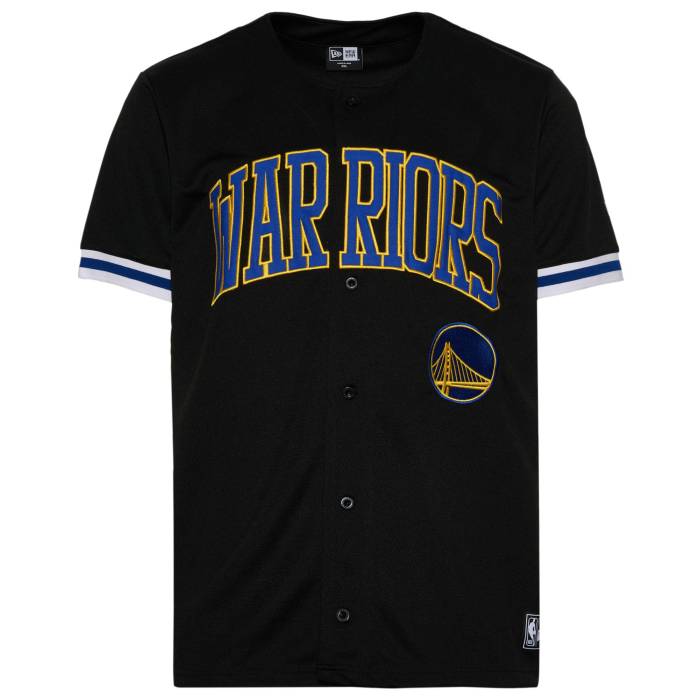 ニューエラ New Era 【 Warriors Jersey Men's Black/Multi 】 ウォリアーズ ジャージ メンズ 黒色 ブラック