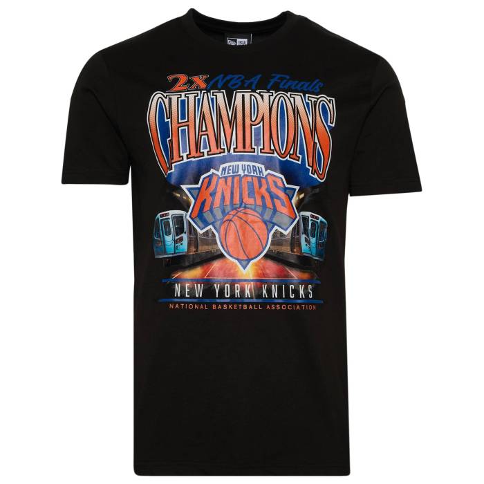 ニューエラ New Era 【 Knicks Oversize T-Shirt Men's Black/Multi 】 ニックス Tシャツ メンズ 黒色 ブラック｜スニケス