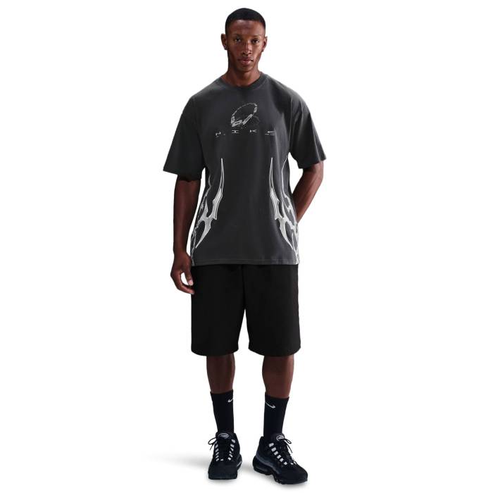 【★百貨店SALE★6/11真夜中2時迄】ナイキ Nike 【 Nsw Max 90 Technium Future Short Sleeve T-Shirt Men\u0027s Anthracite/Metallic Silver 】 マックス Sleeve 衣袂 ティーシャツ メンズ Silver しろがね色・しろがね色