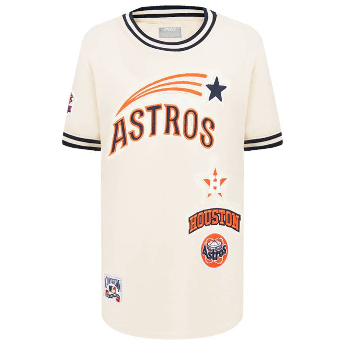 【★百貨店SALE★6/11真夜中2時迄】労働者階級標準尺度 Pro Standard 【 Houston Astros Retro Classic Ss Striped Rib Tee Boys\u0027 Grade School Eggshell/Midnight Navy 】 ヒューストン アストロズ レトロ 古典派音楽 ティーシャツ お坊っちゃん キッズ 紺色 米国海軍