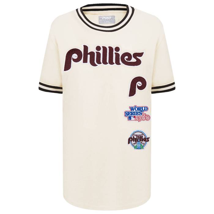 【★百貨店SALE★6/11真夜中2時迄】労働者階級標準尺度 Pro Standard 【 Philadelphia Phillies Retro Classic Striped Tee Boys\u0027 Grade School Eggshell/Black 】 兄弟愛の都市 フィリーズ レトロ 古典派音楽 ティーシャツ お坊っちゃん キッズ 黒いこと 黒いこと