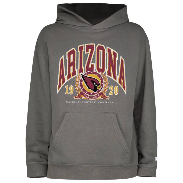ニューエラ New Era 【 Arizona Cardinals Fitted Pullover Hoodie Men's Grey/Grey 】 アリゾナ カージナルス フーディー パーカー メンズ 灰色 グレー|スニケス