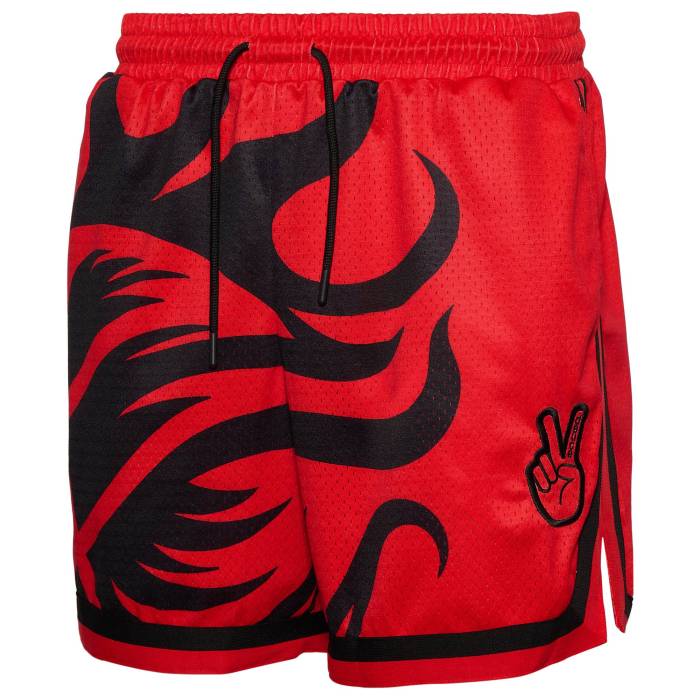 【★百貨店SALE★6/11十二時2時迄】Deuce 【 Fuego Vibe Shorts 2.0 Men\u0027s Red/Black 】 バイブ さる股引き メンズ Red 赤・赤いこと 黒いこと 黒いこと