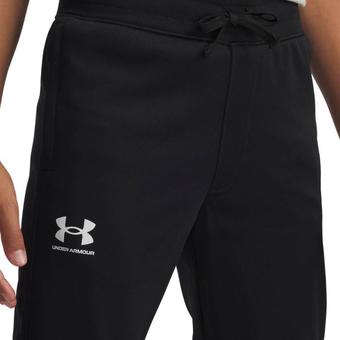 【★百貨店SALE★6/11真夜中2時迄】アンダーアーマー Under Armour 【 Icon Knit Pant Boys\u0027 Grade School Black/White 】 アイコン 編み物 ズボン下 お坊っちゃん キッズ 黒いこと 黒いこと 白いこと 白いこと