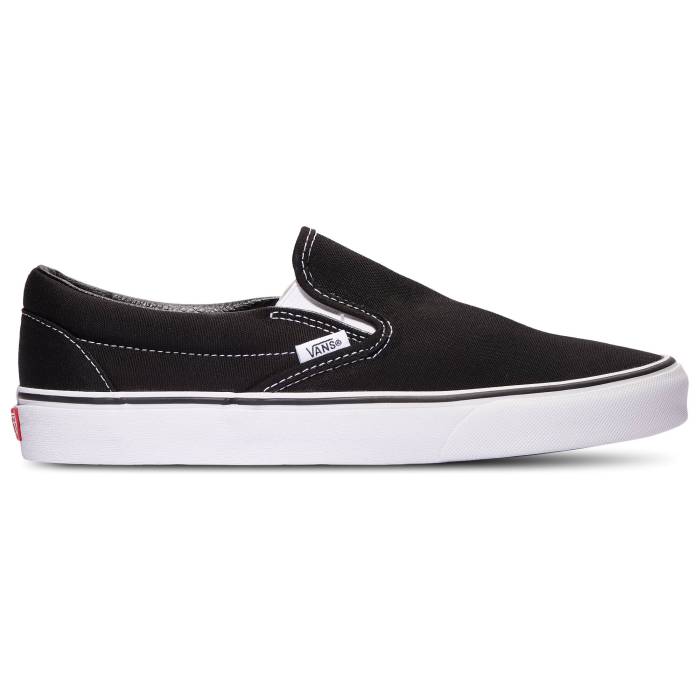ヴァンズ Vans 【 Classic Slip On Men\u0027s Black/White 】 古典派音楽 メンズ 黒いこと 黒いこと 白いこと 白いこと