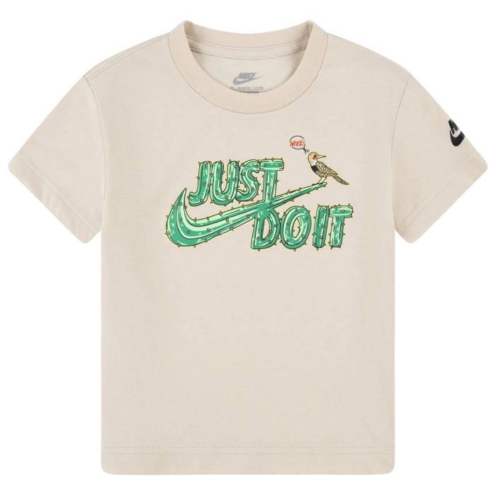 ナイキ Nike 【 Graphic Icon T-Shirt Boys' Toddler Sanddrift/Brown 】 グラフィック アイコン Tシャツ ベビー 茶色 ブラウン