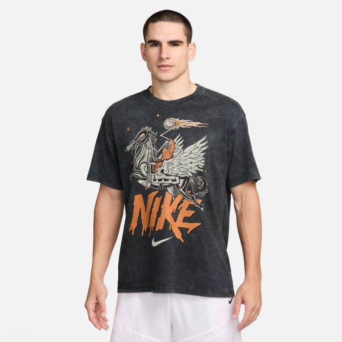 ナイキ Nike 【 M90 Oc2 T-Shirt Men\u0027s Black/Multi/Orange 】 プルオーバー メンズ 黒いこと 黒いこと orange 橙・オレンジ色