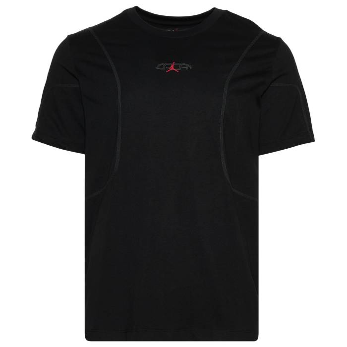 【★百貨店SALE★6/11夜夜中2時迄】ナイキ ジョーダン Jordan 【 Core Blank Y2K Short Sleeve Crewneck Men\u0027s Black/Grey 】 中核グループ Sleeve 捩り メンズ 黒いこと 黒いこと 薄墨色 薄墨色