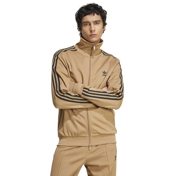 アディダス Adidas 【 Originals Adicolor Beckenbauer Jacket Men's Cardboard/Black 】 オリジナルス ベッケンバウワー Jacket ジャケット メンズ 黒色 ブラック|スニケス