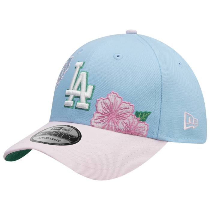 ニューエラ New Era 【 Dodgers 9Forty City Element Dom Republic Cap Men's Pastel Blue/Multi 】 ドジャース シティ エレメント キャップ 帽子 メンズ 青色 ブルー｜スニケス