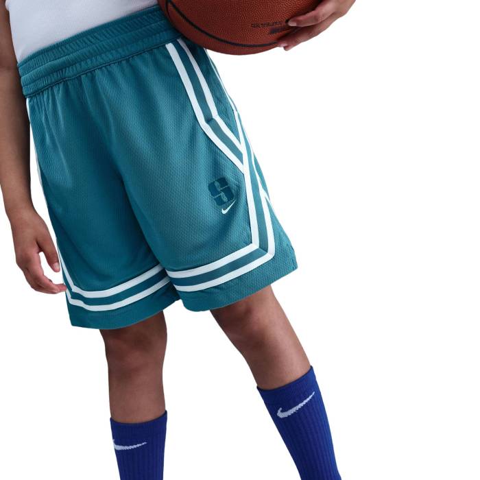 【★百貨店SALE★6/11十二時2時迄】ナイキ Nike 【 Dri-Fit Crossover Shorts Girls\u0027 Grade School Rift Blue/Blue Force 】 素っ気ない填まる さる股引き お坊っちゃん キッズ 昇降機 青み 青色