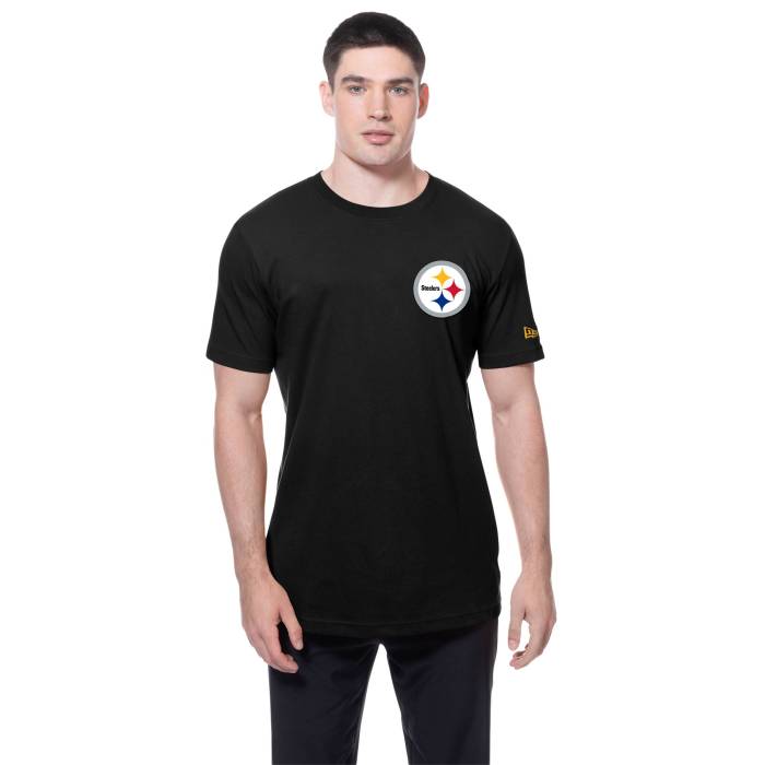 【★百貨店SALE★6/11真夜中2時迄】ニュー内鰓 New Era 【 Steelers G3 Short Sleeve T-Shirt Men\u0027s Black/Multi 】 スティーラーズ Sleeve 衣袂 ティーシャツ メンズ 黒いこと 黒いこと