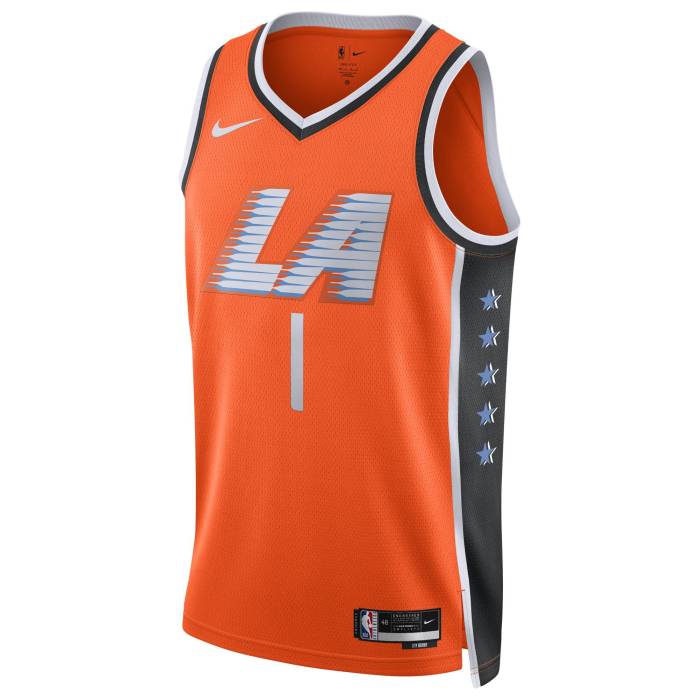 ナイキ Nike 【 Clippers Dri-Fit Swingman City Edition Jersey Men's Orange/Multi 】 クリッパーズ ドライフィット シティ ジャージ メンズ orange 橙・オレンジ