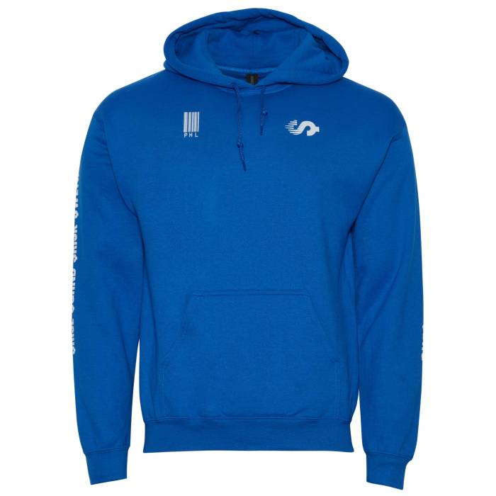 【★百貨店SALE★6/11夜夜中2時迄】Sidemoney 【 Paper Trail Hoodie Men\u0027s Blue/Multi 】 フーディー パーカー メンズ 青味 青み
