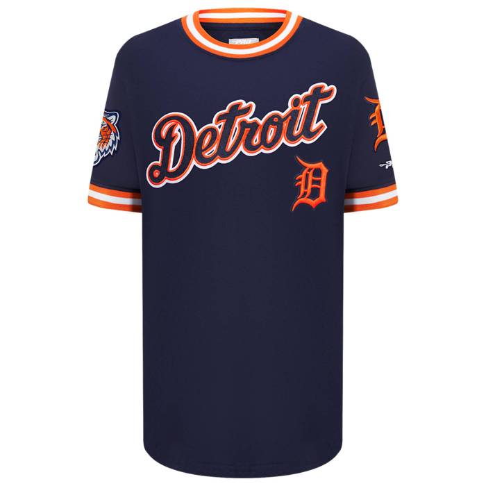 プロスタンダード Pro Standard 【 Detroit Tigers Classic Ss Striped Rib Tee Boys' Grade School Midnight Navy/Orange 】 デトロイト タイガース クラシック Tシャツ ジュニア キッズ 紺色 ネイビー orange 橙・オレンジ