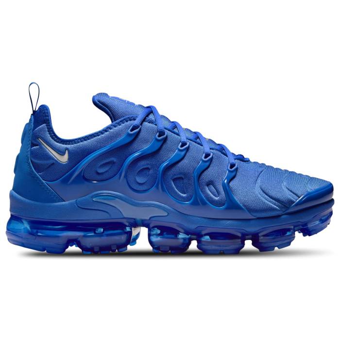 【★百貨店SALE★6/11真夜中2時迄】ナイキ Nike 【 Air Vapormax Plus Vpc Men\u0027s Game Royal/White/Metallic Silver 】 メンズ Game 力くらべ 白いこと 白いこと Silver しろがね色・しろがね色