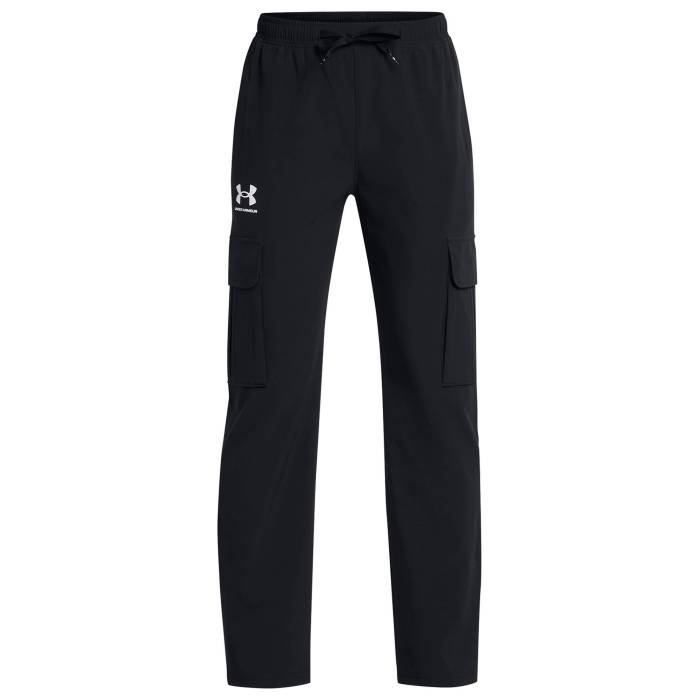 【★百貨店SALE★6/11十二時2時迄】アンダーアーマー Under Armour 【 Icon Woven Pants Boys\u0027 Grade School Black/White 】 アイコン Woven ウーブン お坊っちゃん キッズ 黒いこと 黒いこと 白いこと 白いこと