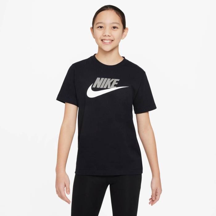 【★百貨店SALE★6/11真夜中2時迄】ナイキ Nike 【 Nsw Futura Hbr T-Shirt Boys\u0027 Grade School White/Black/Grey 】 ティーシャツ お坊っちゃん キッズ 白いこと 白いこと 黒いこと 黒いこと 薄墨色 薄墨色