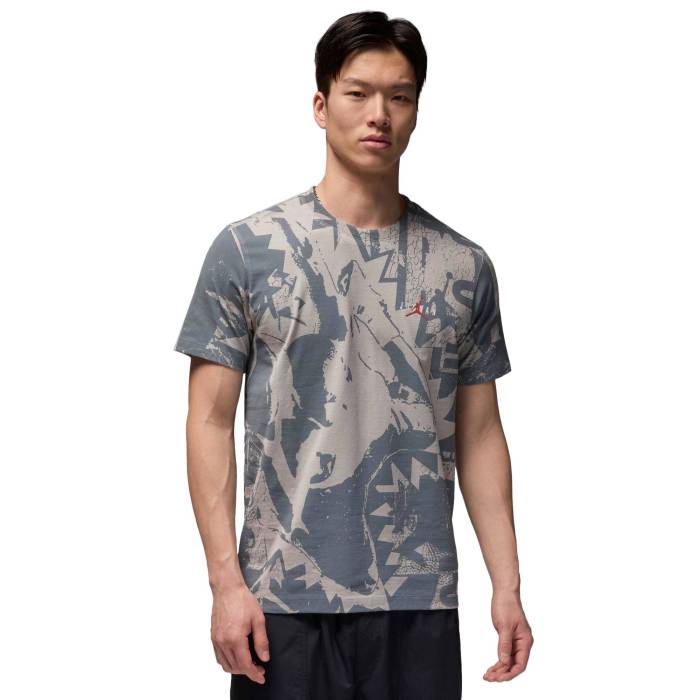 【★百貨店SALE★6/11夜夜中2時迄】ナイキ ジョーダン Jordan 【 Core Blank Short Sleeve Crew Gel Asw Men\u0027s Medium Grey/Cool Grey/Gym Red 】 中核グループ Sleeve 捩り 労働者の一団 メンズ 薄墨色 薄墨色 冷やりとした Red 赤・赤いこと