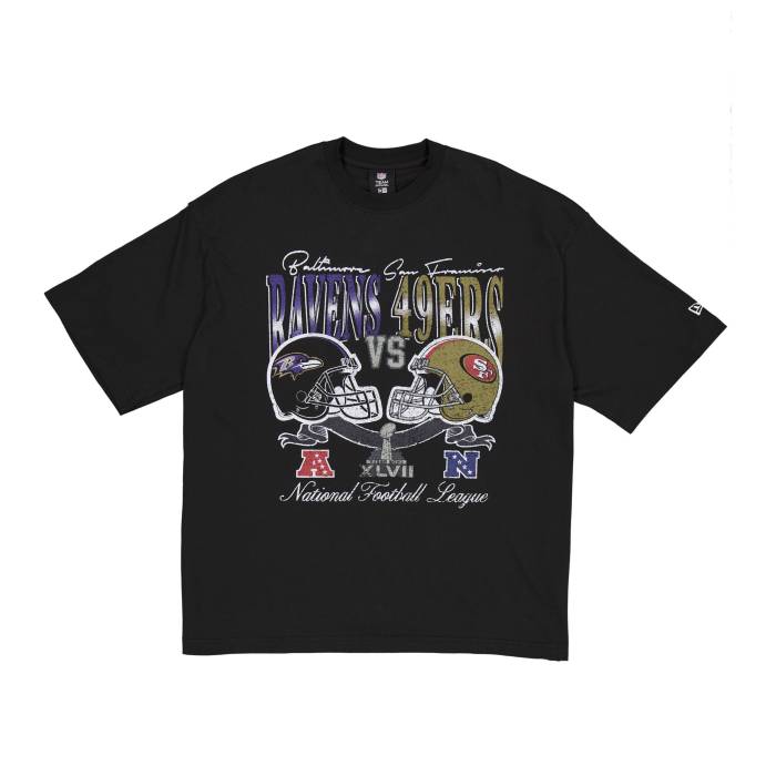 ニューエラ New Era 【 Ravens/49Ers Super Bowl Short Sleeve T-Shirt Men's Black/Multi 】 Sleeve スリーブ Tシャツ メンズ 黒色 ブラック|スニケス
