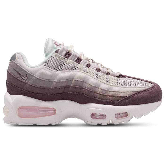 【★百貨店SALE★6/11真夜中2時迄】ナイキ Nike 【 Air Max 95 Girls\u0027 Grade School Pink/Brown/White 】 エア湖マックス 95 お坊っちゃん キッズ pink さくら色 赤銅色 赤銅色 白いこと 白いこと
