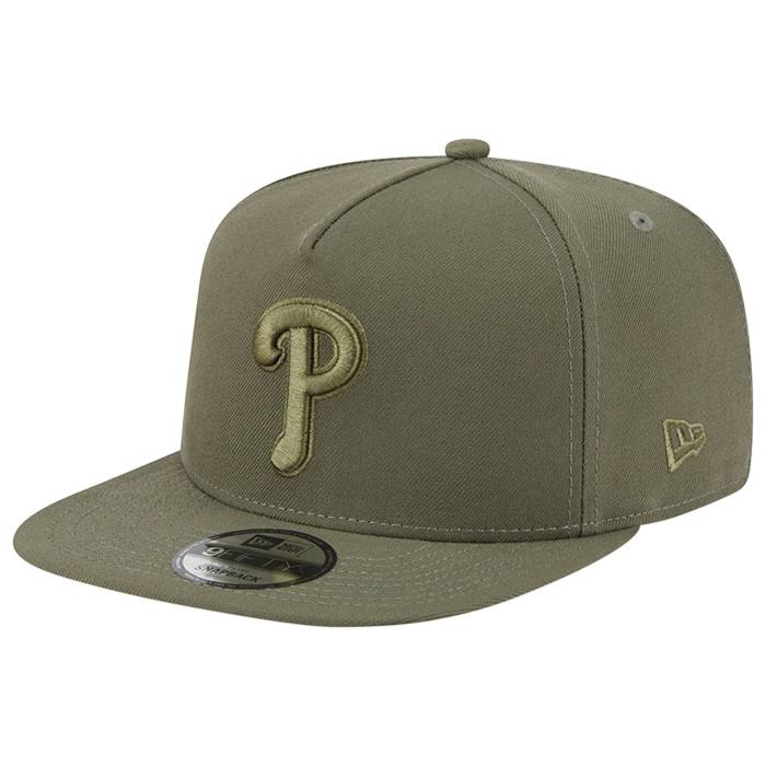 ニューエラ New Era 【 Phillies 9Fifty A-Frame Colorpack Men's Olive/Olive 】 フィリーズ メンズ olive オリーブ