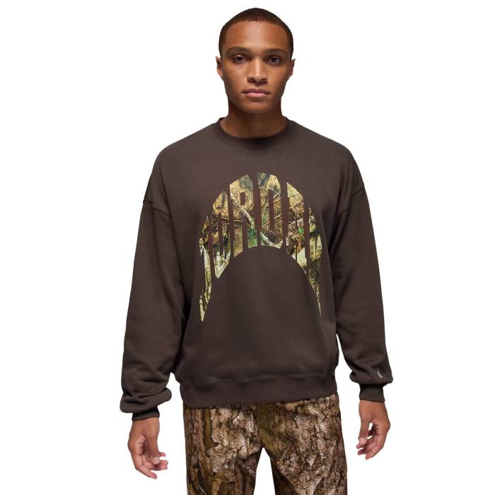 ナイキ ジョーダン Jordan 【 Mj Brk Rlt Gfx Crew Lb Men's Baroque Brown/Sail 】 クルー メンズ 茶色 ブラウン