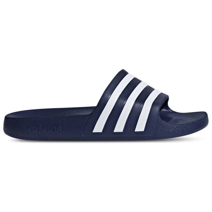 アディダス Adidas 【 Adilette Boost Slides Men's Dark Blue/Dark Blue/White 】 アディレッタ ブースト メンズ 青色 ブルー 白色 ホワイト