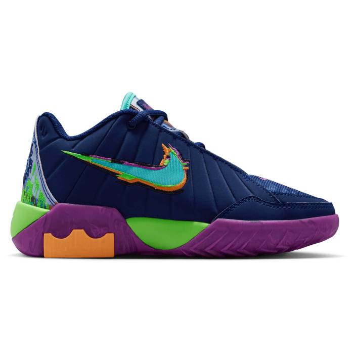 【★百貨店SALE★6/11真夜中2時迄】ナイキ Nike 【 Lebron Witness Ix Kc Boys\u0027 Grade School Blue Void/Bleached Turq/Vivid Purple 】 Lebron レブロン お坊っちゃん キッズ 青碧 青碧 Purple 紫・パープル
