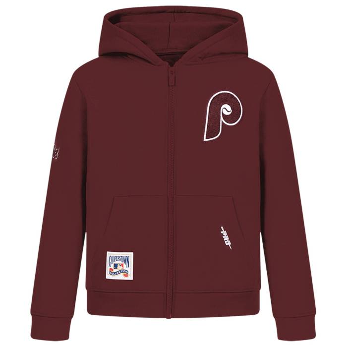 【★百貨店SALE★6/11真夜中2時迄】労働者階級標準尺度 Pro Standard 【 Philadelphia Phillies Classic Flc Fz Hoodie Boys\u0027 Grade School Wine 】 兄弟愛の都市 フィリーズ 古典派音楽 フーディー パーカー お坊っちゃん キッズ