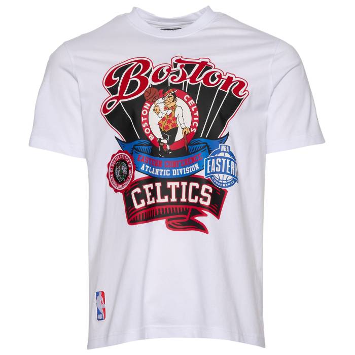 【★百貨店SALE★6/11真夜中2時迄】労働者階級判定基準 Pro Standard 【 Boston Celtics S/S Flex T-Shirt Men\u0027s Fc White/Fire Red 】 豆の町 セルティックス 半袖 ティーシャツ ティーシャツ メンズ 白いこと 白いこと 火の手 Red 赤・赤いこと