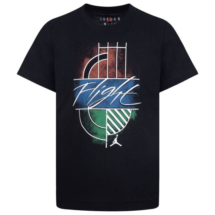 ナイキ ジョーダン Jordan 【 Mj's Playground Short Sleeve T-Shirt Boys' Preschool Black/Red 】 Sleeve スリーブ Tシャツ ジュニア キッズ 黒色 ブラック Red 赤・レッド｜スニケス