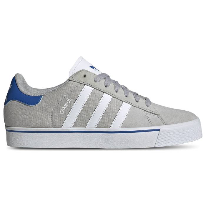 【★百貨店SALE★6/11十二時2時迄】アディダス Adidas 【 Originals Campus Vulcanized Men\u0027s Grey/White/Blue 】 オリジナルス 構内 メンズ 薄墨色 薄墨色 白いこと 白いこと 青み 青色