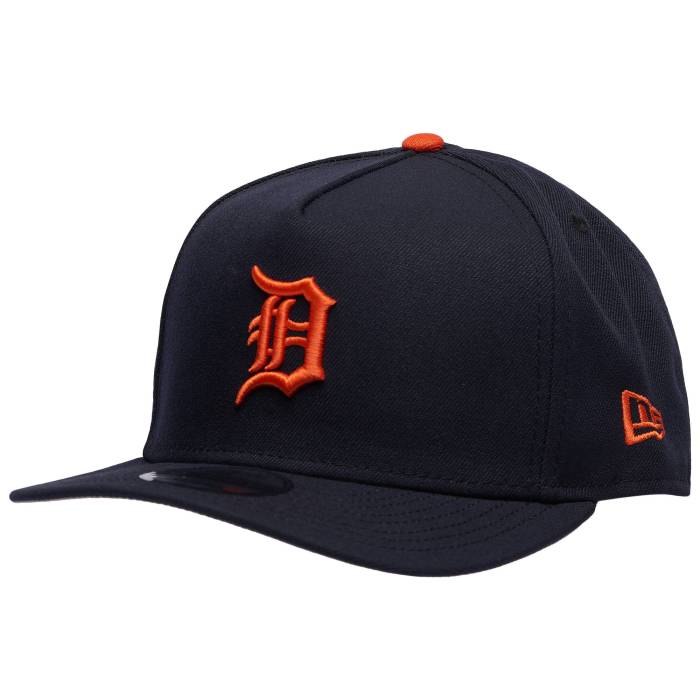 ニューエラ New Era 【 Tigers 25 All-Star Game 9Fifty A-Frame Curve Cap Men's Navy/Orange 】 タイガース Game ゲーム キャップ 帽子 メンズ 紺色 ネイビー orange 橙・オレンジ