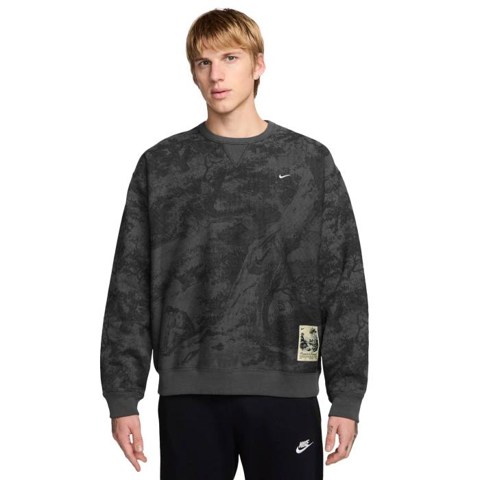 ナイキ Nike 【 Nl Solo Swoosh Crew Gfx Ediu Men's Olive/Black 】 Swoosh スウッシュ・スウォッシュ クルー メンズ olive オリーブ 黒色 ブラック