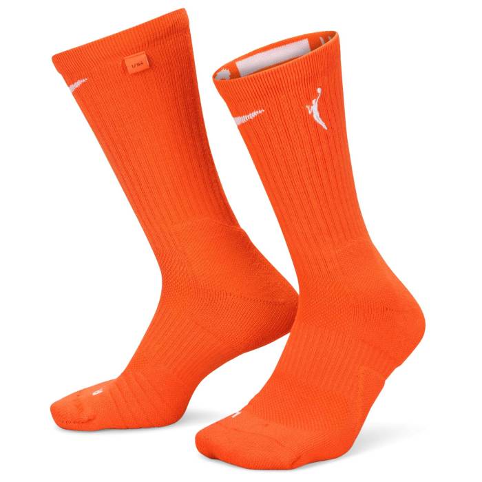 ナイキ Nike 【 Wnba Elite Crew Socks Men's Brilliant Orange/White 】 エリート クルー ソックス・靴下 メンズ orange 橙・オレンジ 白色 ホワイト|スニケス