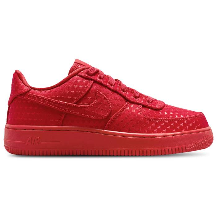 【★百貨店SALE★6/11真夜中2時迄】ナイキ Nike 【 Air Force 1 Vday Boys\u0027 Grade School Black/University Red 】 お坊っちゃん キッズ 黒いこと 黒いこと Red 赤・赤いこと