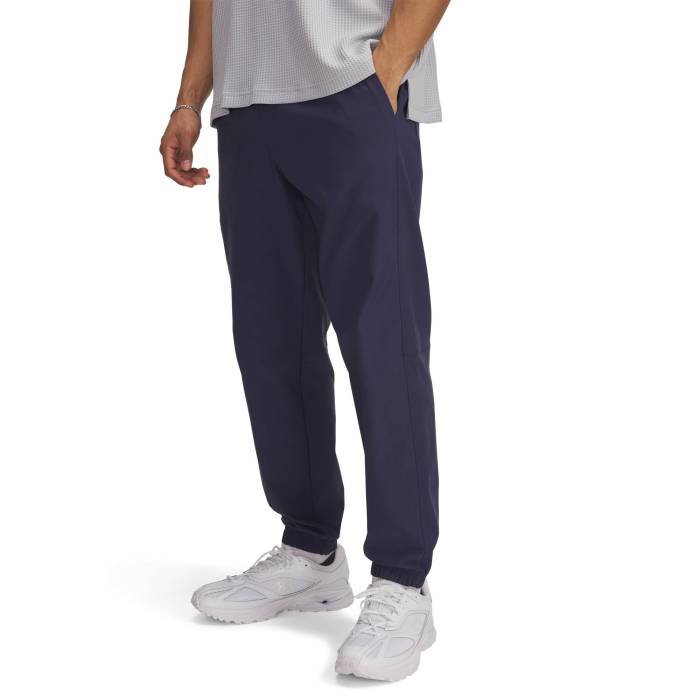 アンダーアーマー Under Armour 【 Icon Woven Joggers Men's Washed Navy/Black 】 アイコン Woven ウーブン ジョガーパンツ メンズ 紺色 ネイビー 黒色 ブラック｜スニケス 24,017円