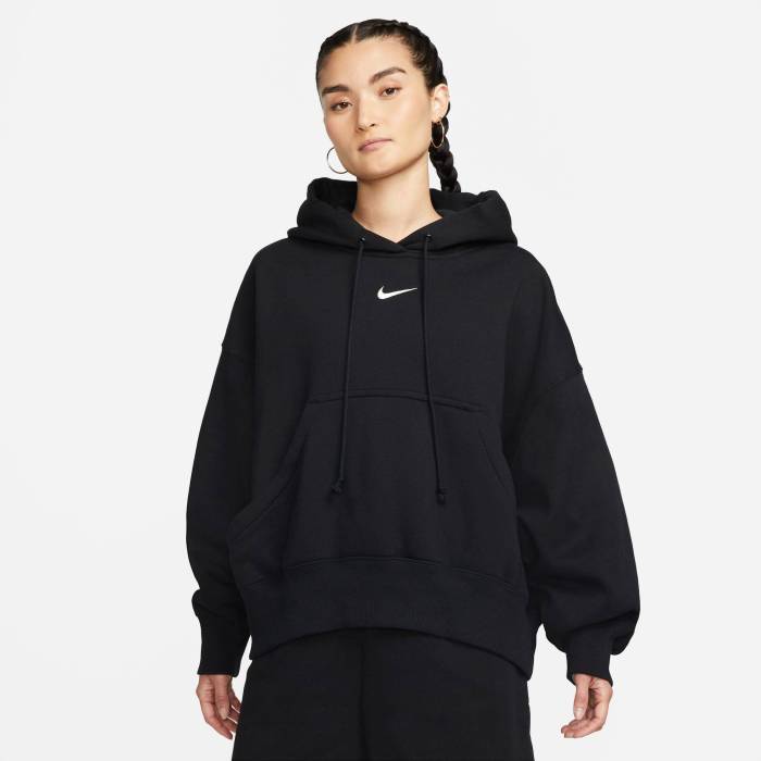 ナイキ Nike 【 Phnx Fleece Os Pullover Hoodie Women's Black/Sail 】 フリース フーディー パーカー レディース 黒色 ブラック